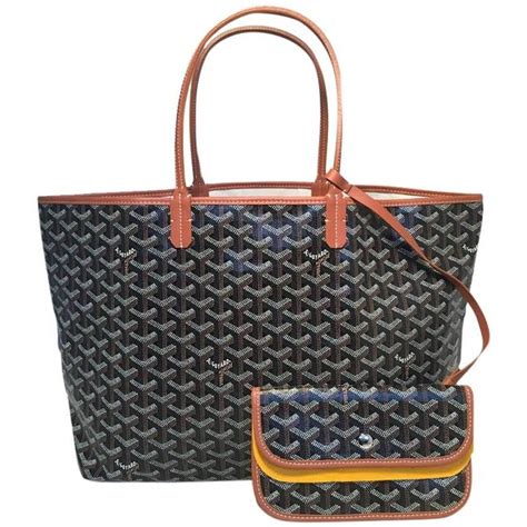 black and brown goyard|goyard black and brown tote.